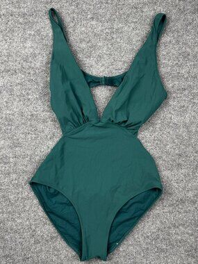 Zara Accessories Women’s Teal Green Cut-Out One-Piece Swimsuit Size S (US 4)